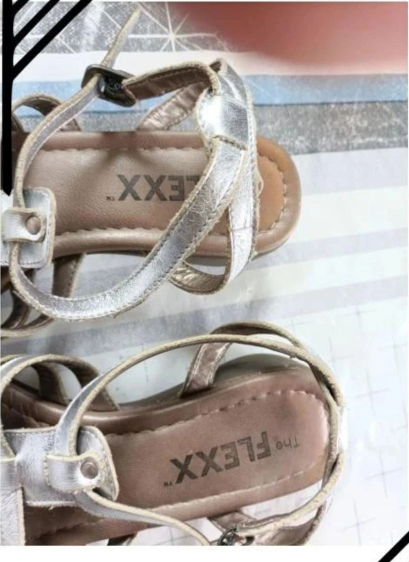 Silver The FLEXX Espadrille Sandals - Size 36 – photo 2